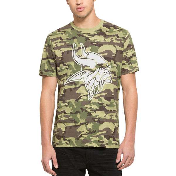 Minnesota Vikings Fresh Team Logo Camo Men's Short Sleeve T-Shirt
