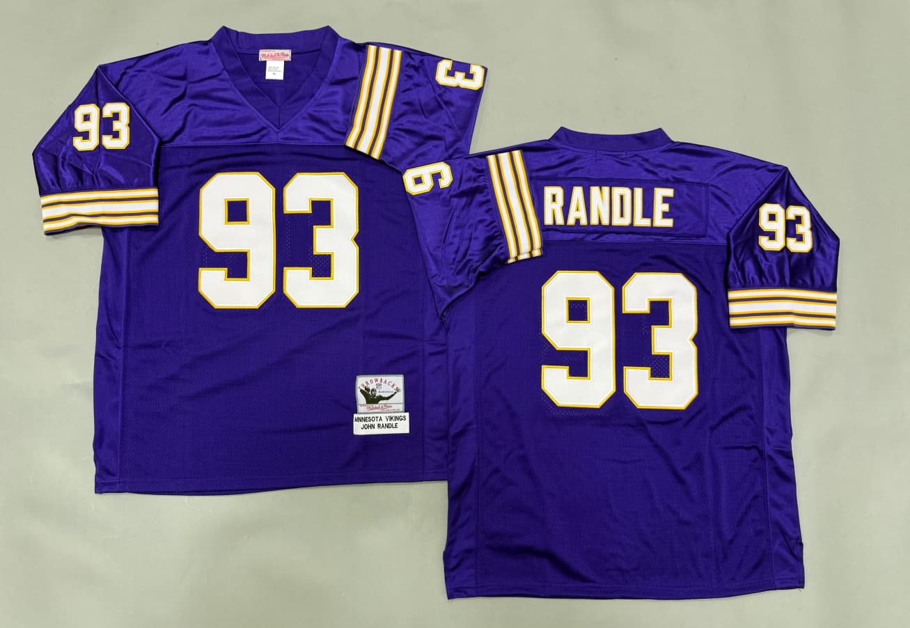 Minnesota Vikings John Randle Mitchell and Ness   Throwback Jersey