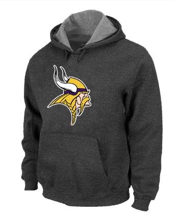 Minnesota Vikings Logo Pullover Hoodie D.Grey