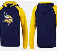 Minnesota Vikings Logo Pullover Hoodie Dark Blue & Yellow