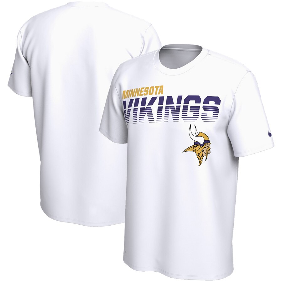 Minnesota Vikings Nike Sideline Line Of Scrimmage Legend Performance T-Shirt White