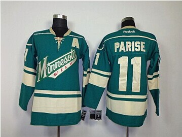Minnesota Wild #11 Zach Parise Green Stitched NHL Jersey