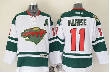 Minnesota Wild #11 Zach Parise White Stitched NHL Jersey