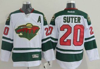Minnesota Wild #20 Ryan Suter White Stitched NHL Jersey