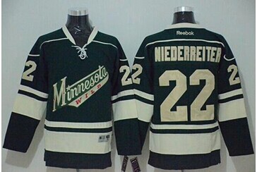 Minnesota Wild #22 Nino Niederreiter Green Stitched NHL Jersey