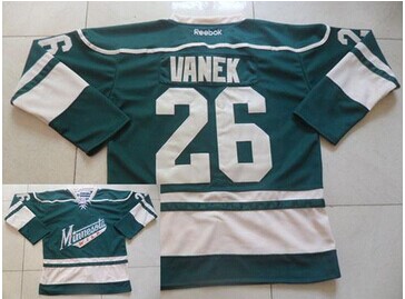 Minnesota Wild #26 Thomas Vanek Green NHL Jersey