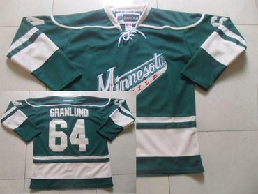 Minnesota Wild #64 Mikael Granlund Green Stitched NHL Jersey