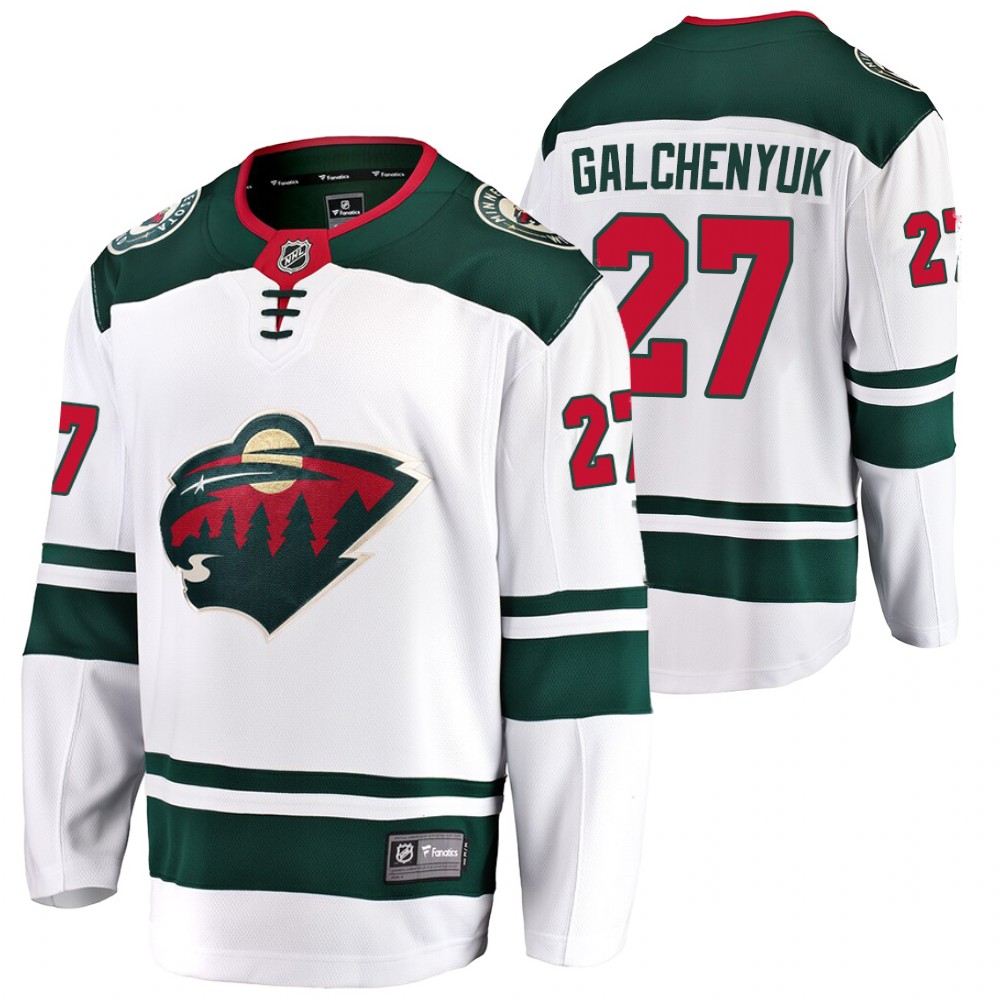 Minnesota Wild Alex Galchenyuk White Away Breakaway Player 2020 Transfer Jersey