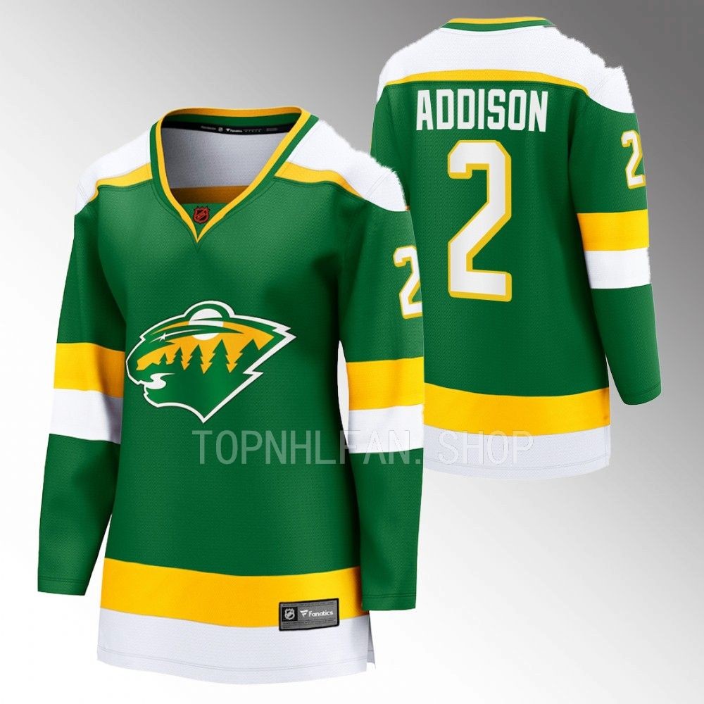 Minnesota Wild Calen Addison Women Green 2022 Special Edition 2.0 Jersey