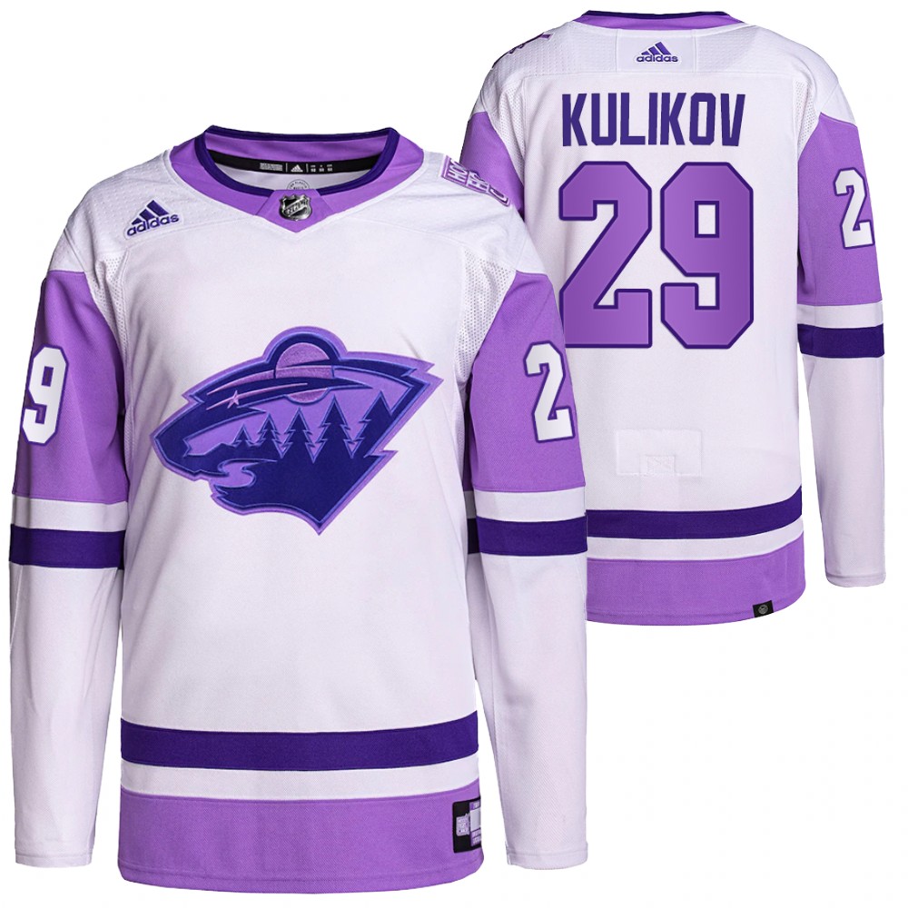 Minnesota Wild Dmitry Kulikov HockeyFightsCancer White Primegreen Authentic Jersey