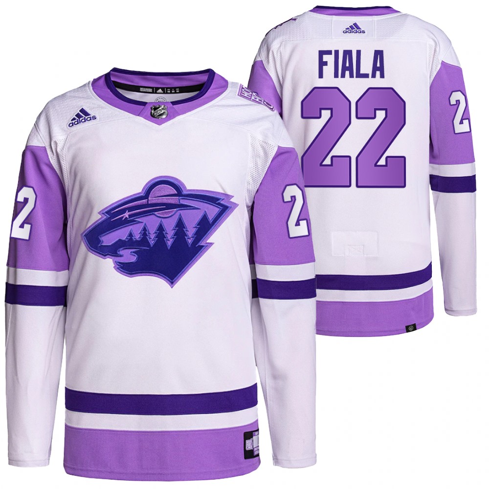 Minnesota Wild Kevin Fiala HockeyFightsCancer White Primegreen Authentic Jersey