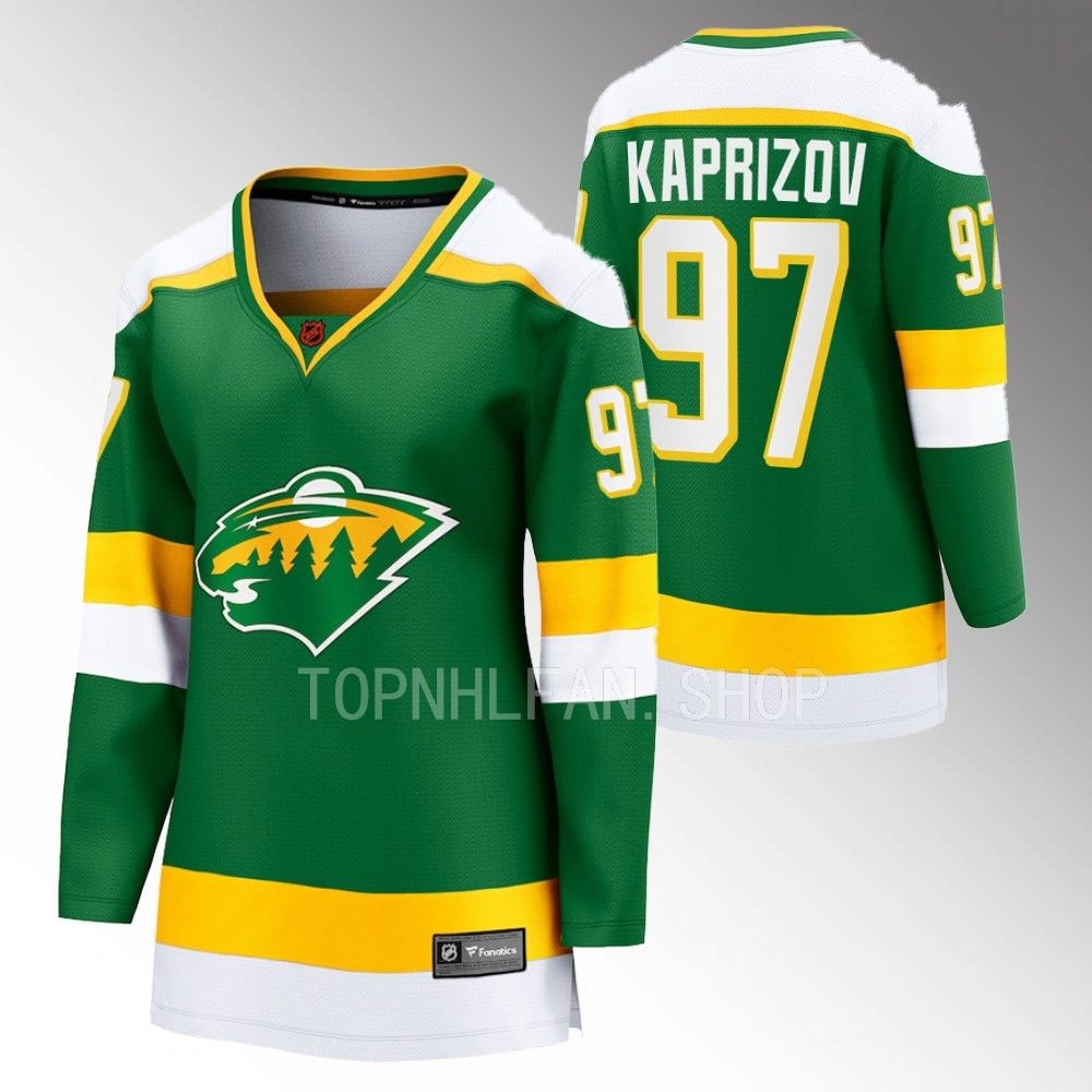 Minnesota Wild Kirill Kaprizov Women Green 2022 Special Edition 2.0 Jersey