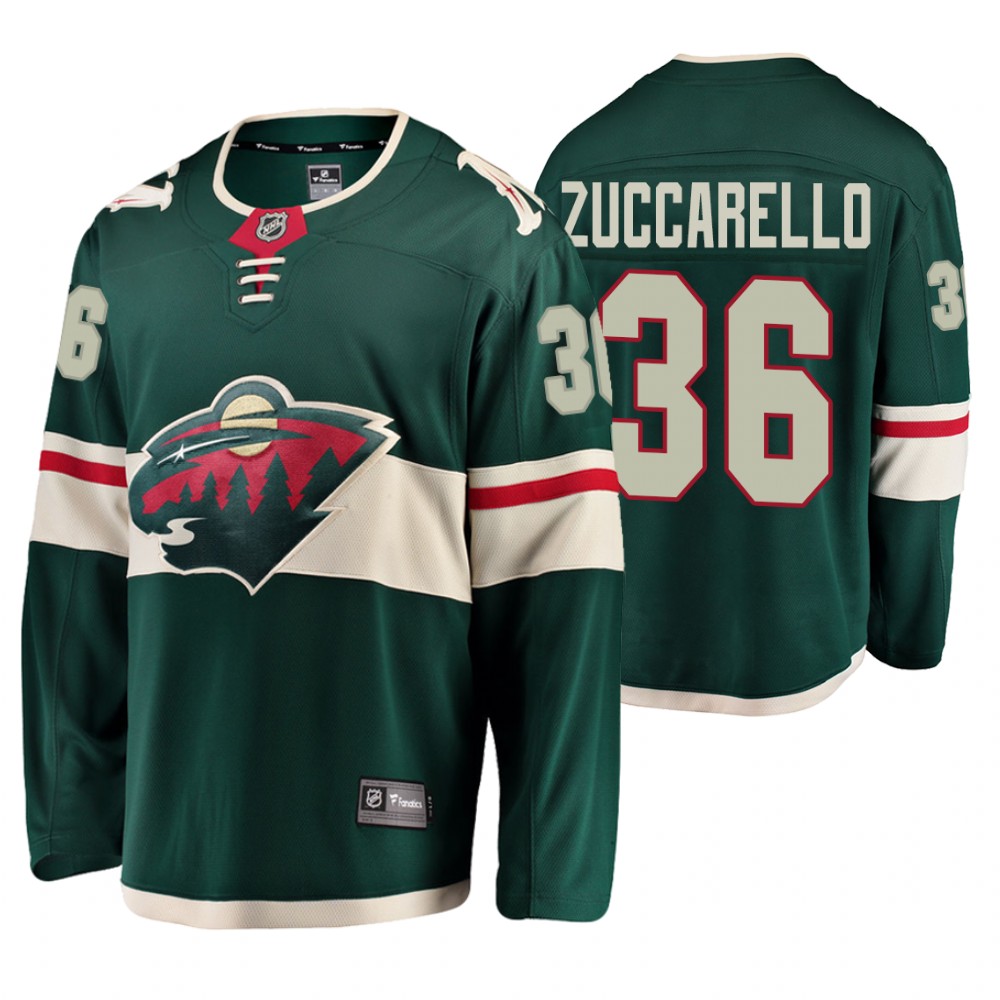 Minnesota Wild Mats Zuccarello Men's Home Breakaway Player Fanatics Branded Jersey