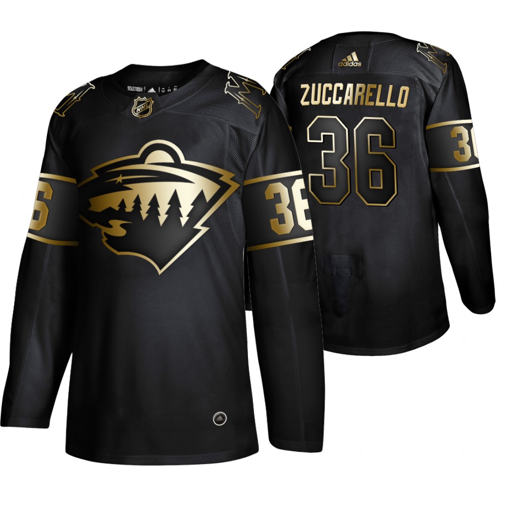 Minnesota Wild Mats Zuccarello Men's NHL Golden Edition Authentic Adidas Jersey