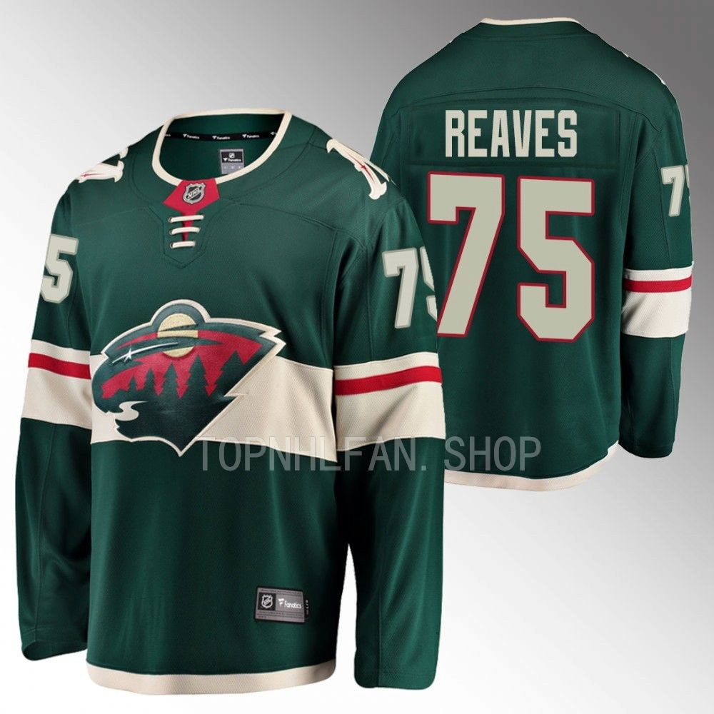 Minnesota Wild Ryan Reaves Green Home Breakaway Player Jersey