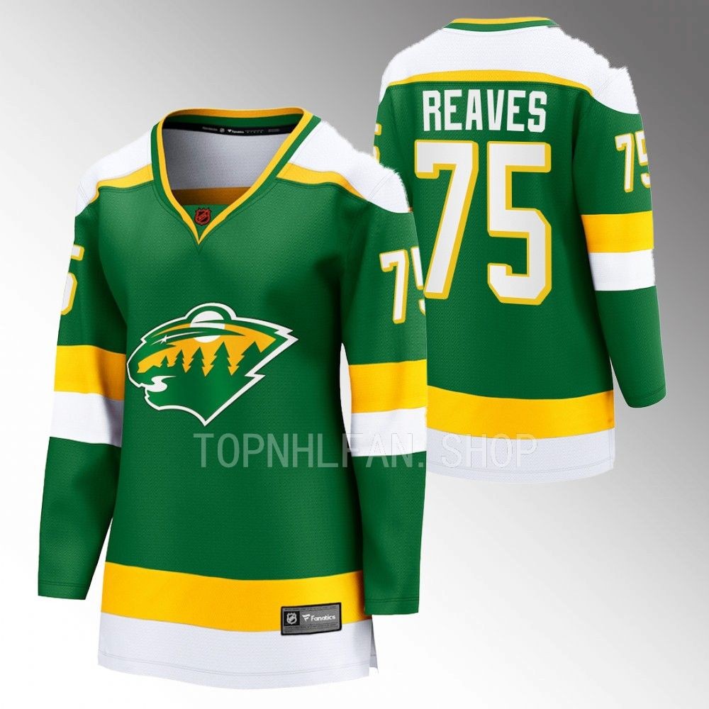 Minnesota Wild Ryan Reaves Women Green 2022 Special Edition 2.0 Jersey