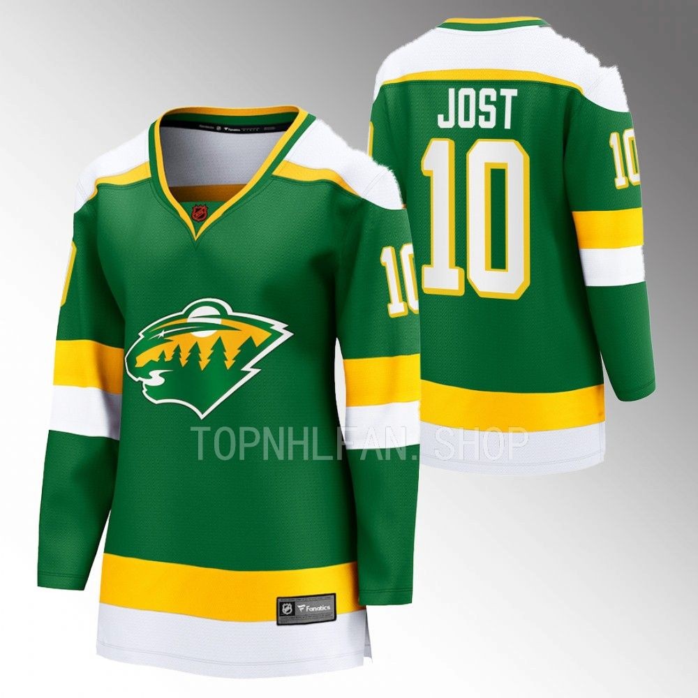 Minnesota Wild Tyson Jost Women Green 2022 Special Edition 2.0 Jersey