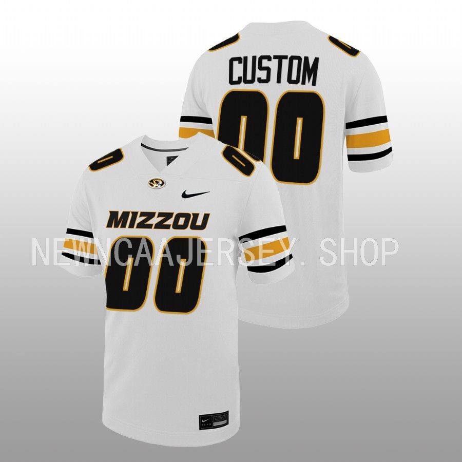 Missouri Tigers Custom Untouchable Game White Jersey Football