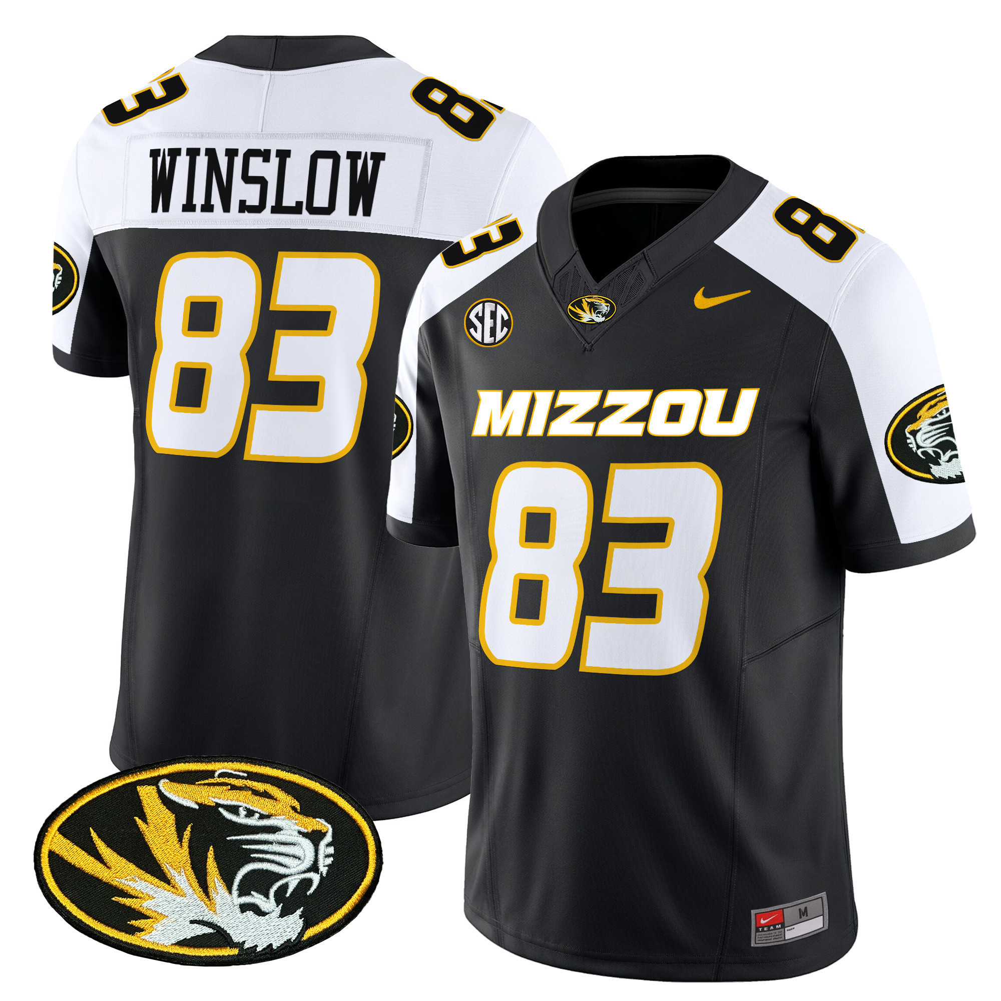 Missouri Tigers Vapor Limited Football Jersey – All Stitched #83 Kellen winslow