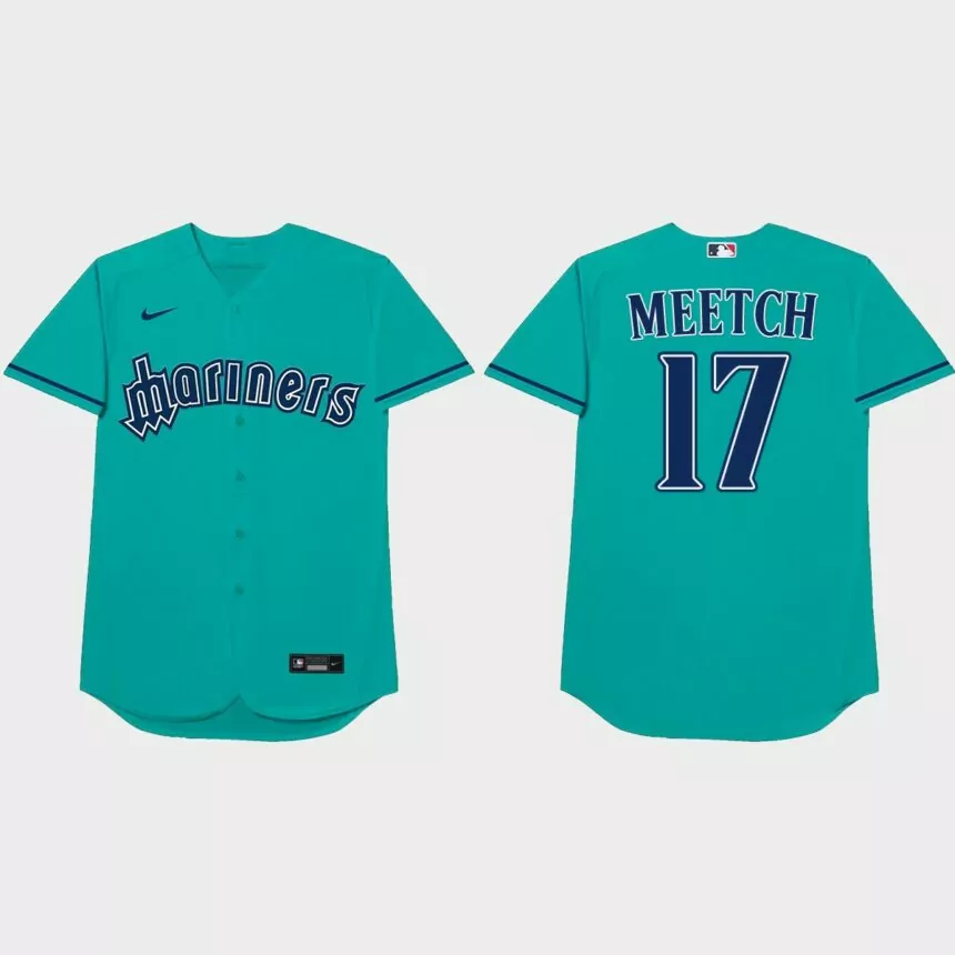 Mitch Haniger Nickname Mariners 2021 Players’ Weekend Meetch Jersey – Aqua