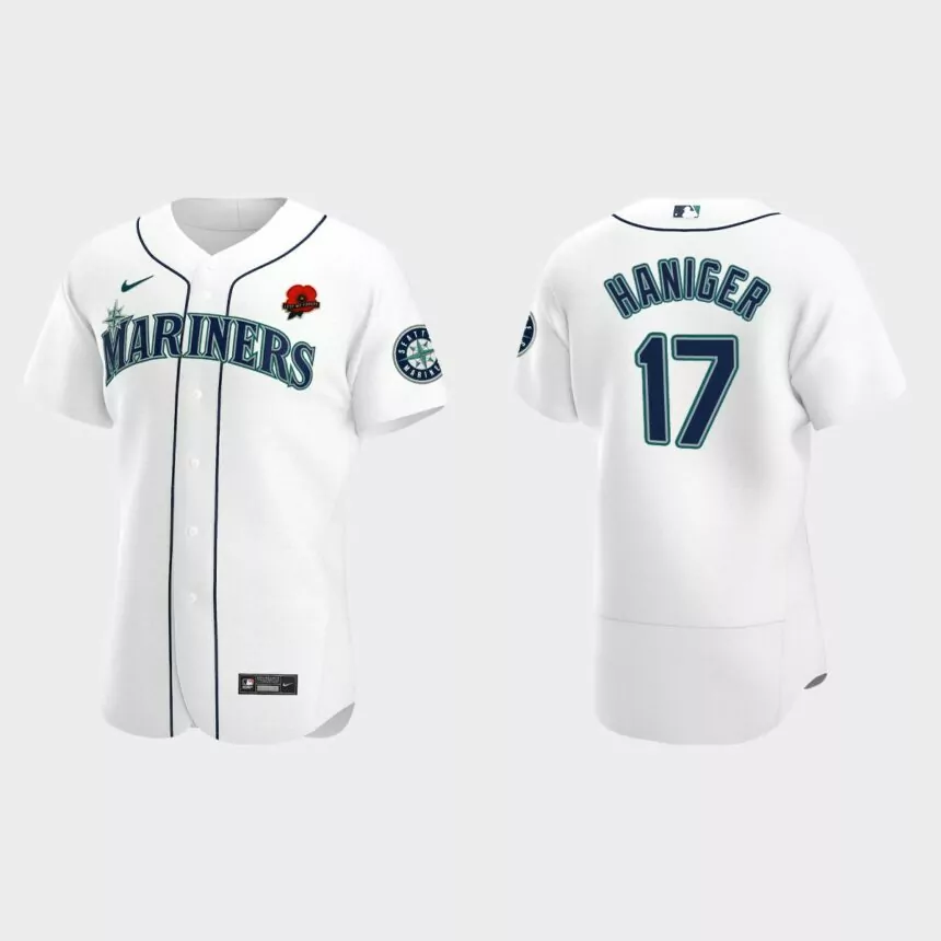 Mitch Haniger Seattle Mariners 2021 Memorial Day Authentic Jersey – White