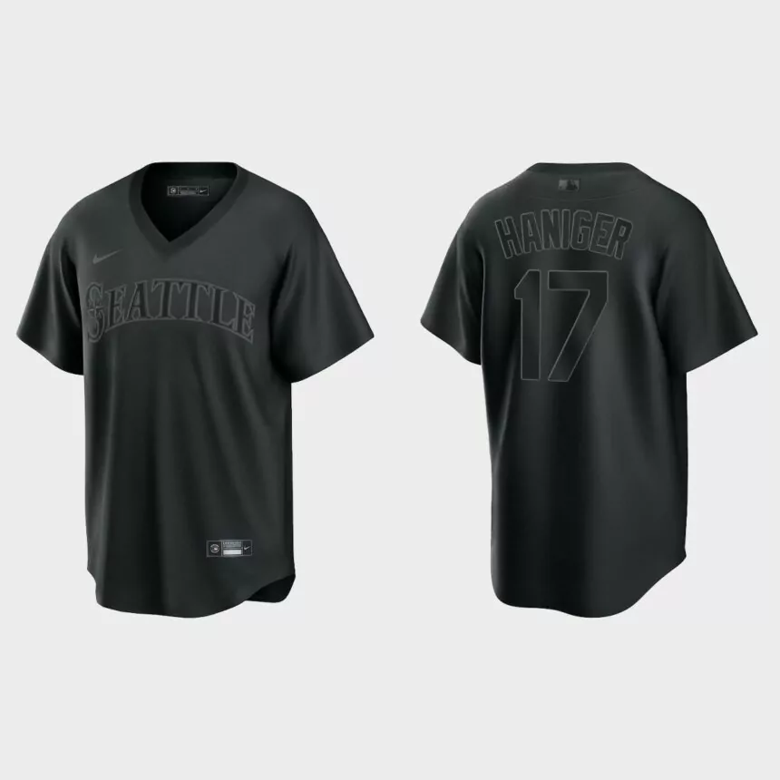 Mitch Haniger Seattle Mariners Pitch Black Fashion Replica Jersey – Black