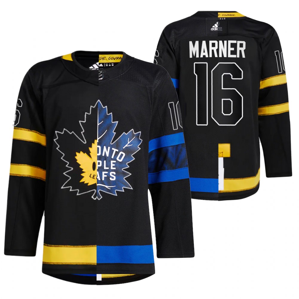Mitch Marner Maple Leafs Drew house Black Split Edition Alternate Jersey
