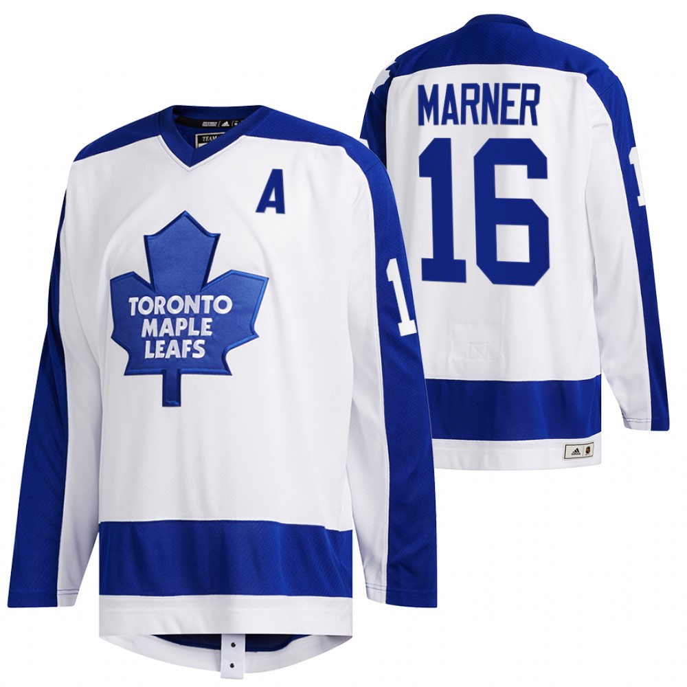 Mitch Marner Maple Leafs Team Classics White Primary Logo Jersey