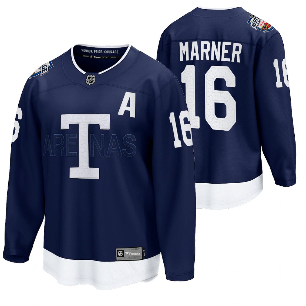 Mitch Marner Toronto Maple Leafs 2022 Heritage Classic Navy Jersey