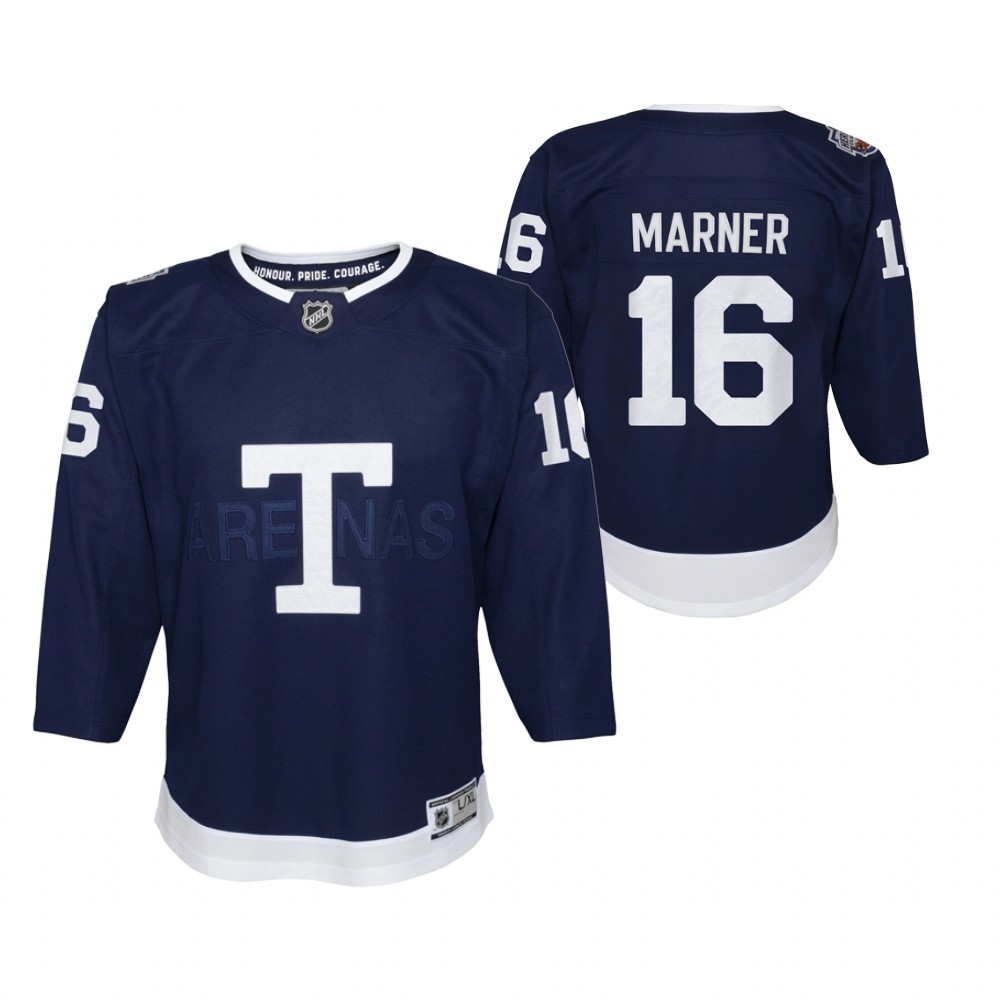 Mitch Marner Toronto Maple Leafs 2022 Heritage Classic Navy Youth Jersey