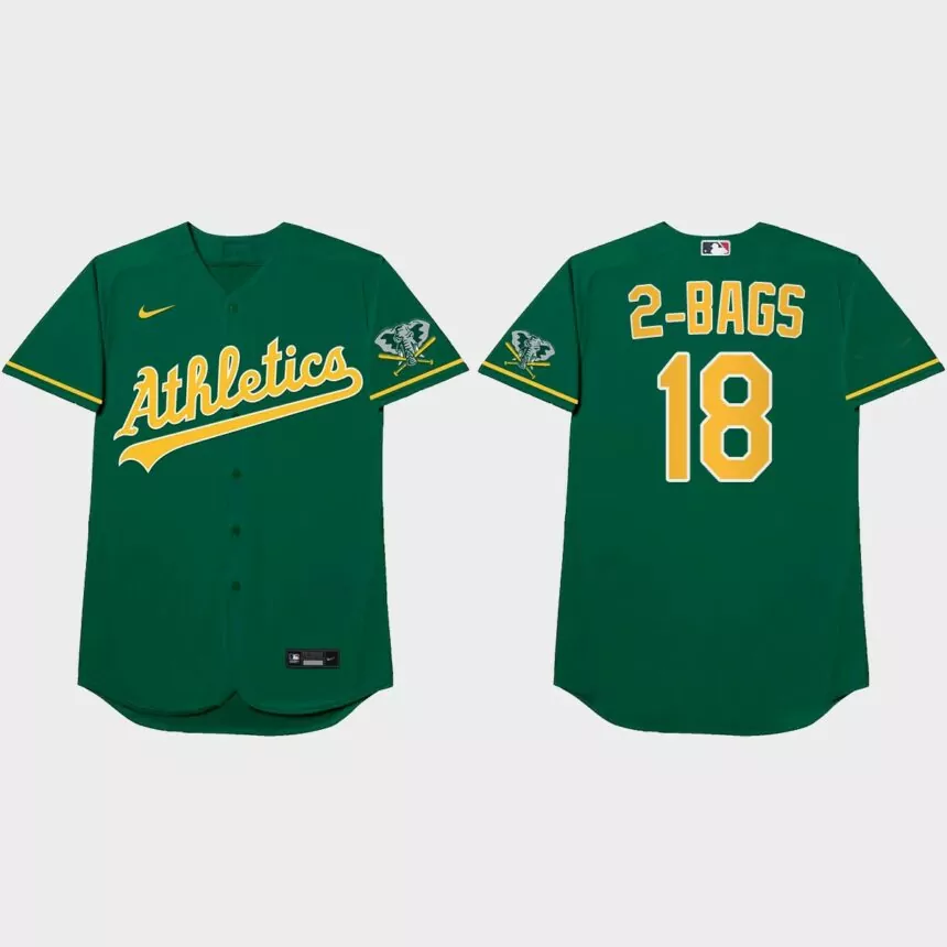Mitch Moreland 2021 Players’ Weekend 2-Bags Nickname Jersey – Green