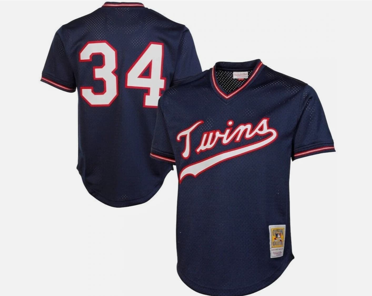 Mitchell & Ness Minnesota Twins #34 Baseball Jersey