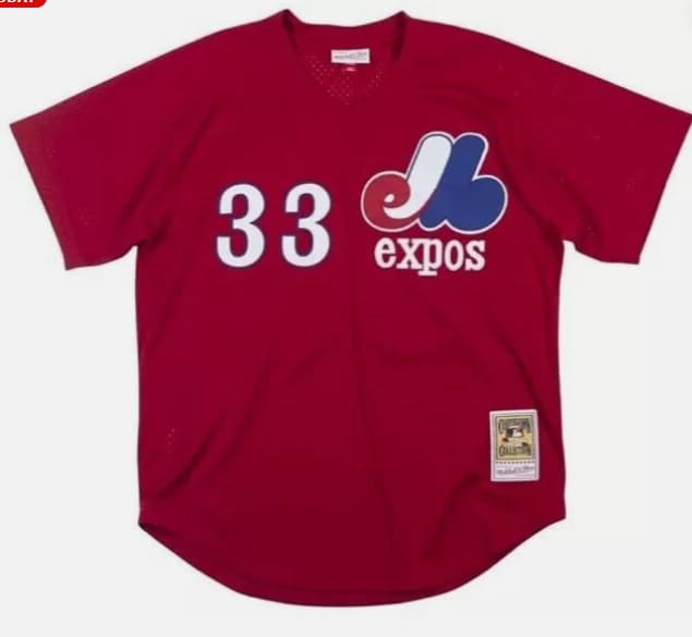 Mitchell & Ness Montreal Expos #33 Baseball Jersey