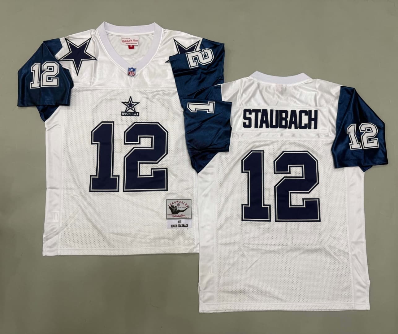 Mitchell & Ness Roger Staubach   Dallas  Cowboys   Jersey