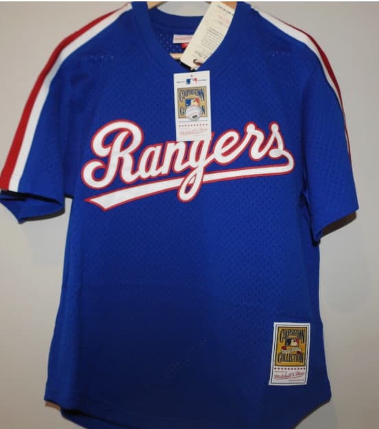 Mitchell & Ness Texas Rangers Ryan Baseball Jersey