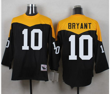Mitchell And Ness 1967 Pittsburgh Steelers #10 Martavis Bryant Black Yelllow Throwback Men's Stitched NFL Jersey