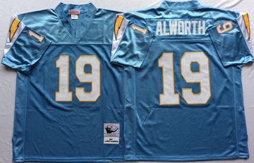Mitchell And Ness 1994 Chargers #19 Lance Alworth Blue Throwback Stitched NFL Jersey
