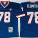 Mitchell And Ness Bills #78 Bruce Smith BLUE Throwback Stitched NFL Jersey