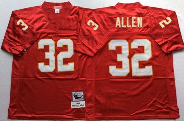 Mitchell And Ness Chiefs #32 marcus allen red Throwback Stitched NFL Jersey