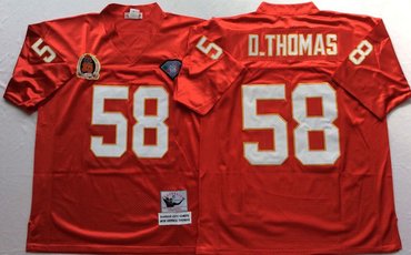 Mitchell And Ness Chiefs #58 derrick thomas red Throwback Stitched NFL Jersey