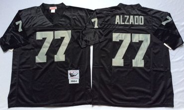 Mitchell And Ness Raiders #77 lyle alzado balck Throwback Stitched NFL Jersey