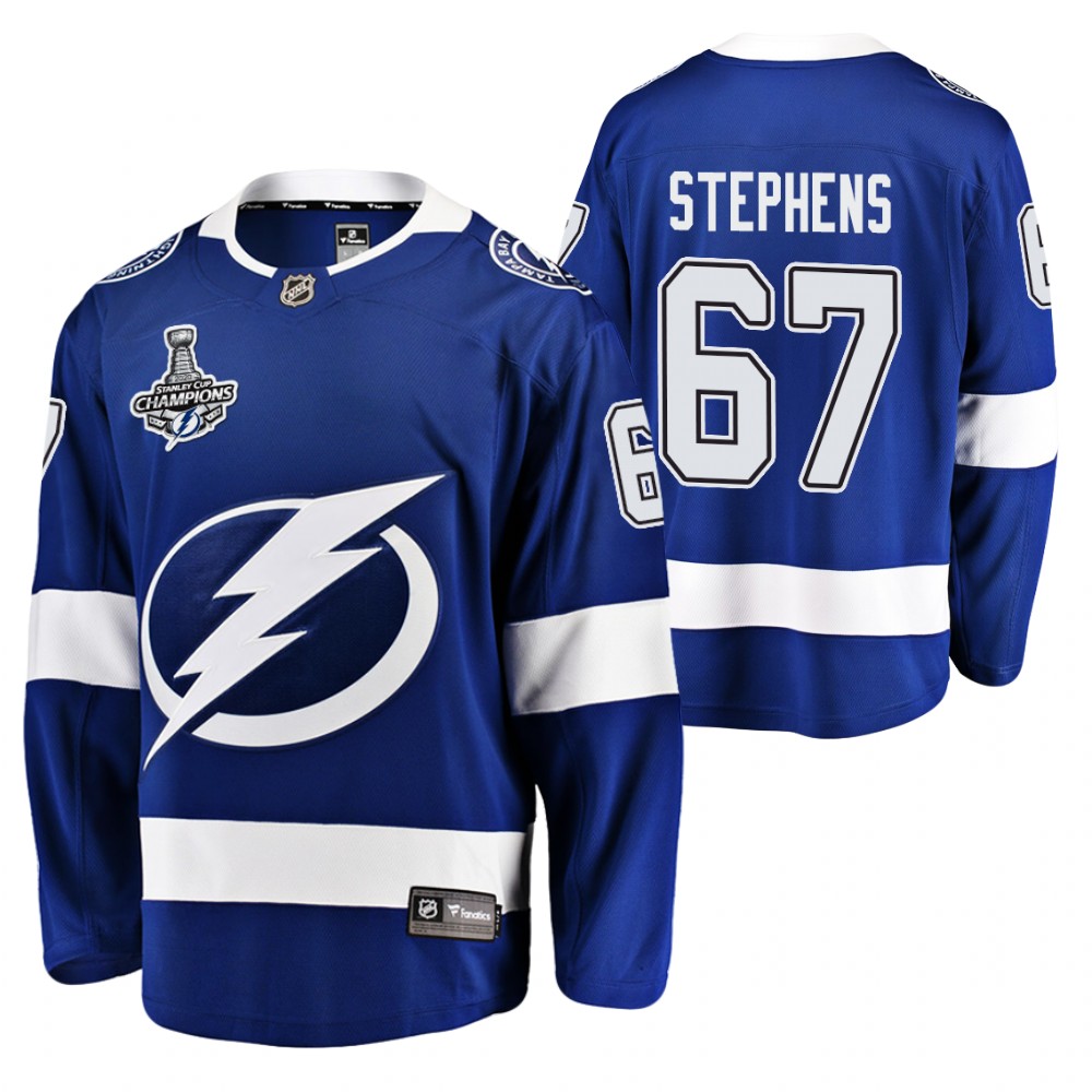 Mitchell Stephens Lightning 2020 Stanley Cup Champions Blue Home Jersey