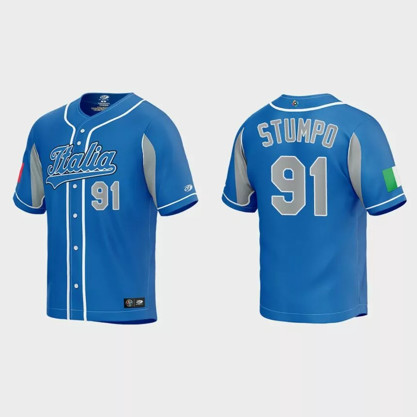 Mitchell Stumpo Italy Baseball 2023 World Baseball Classic Jersey – Royal