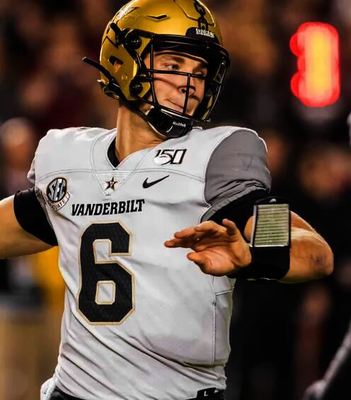 Mne's Vanderbilt Commodores #6 Riley Neal Nike 2020 White Untouchable College Game Football Jersey 