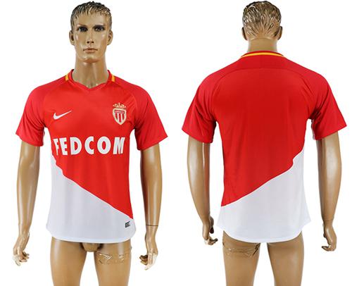 Monaco Blank Home Soccer Club Jersey
