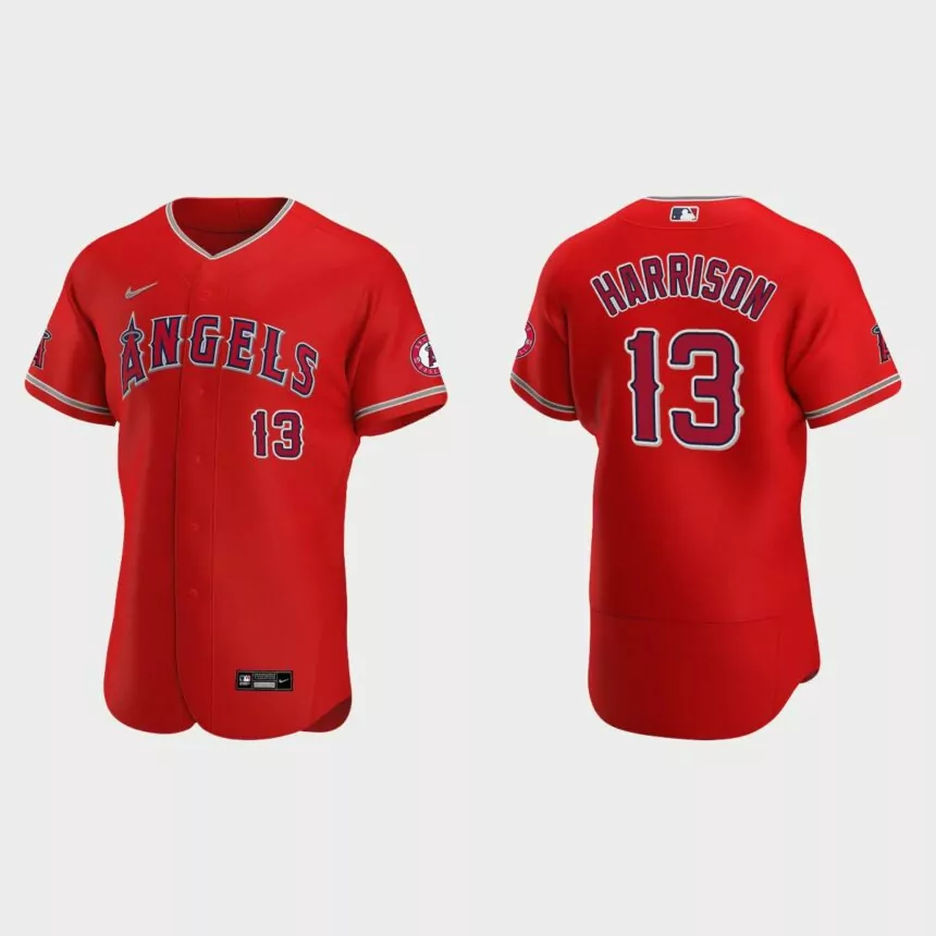 Monte Harrison Los Angeles Angels Authentic Jersey – Red