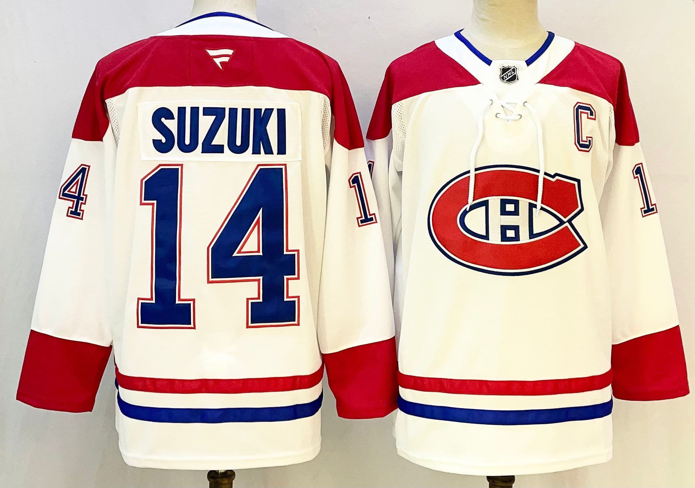Montreal Canadiens   #14 Nick Suzuki Fanatics Home   Jersey