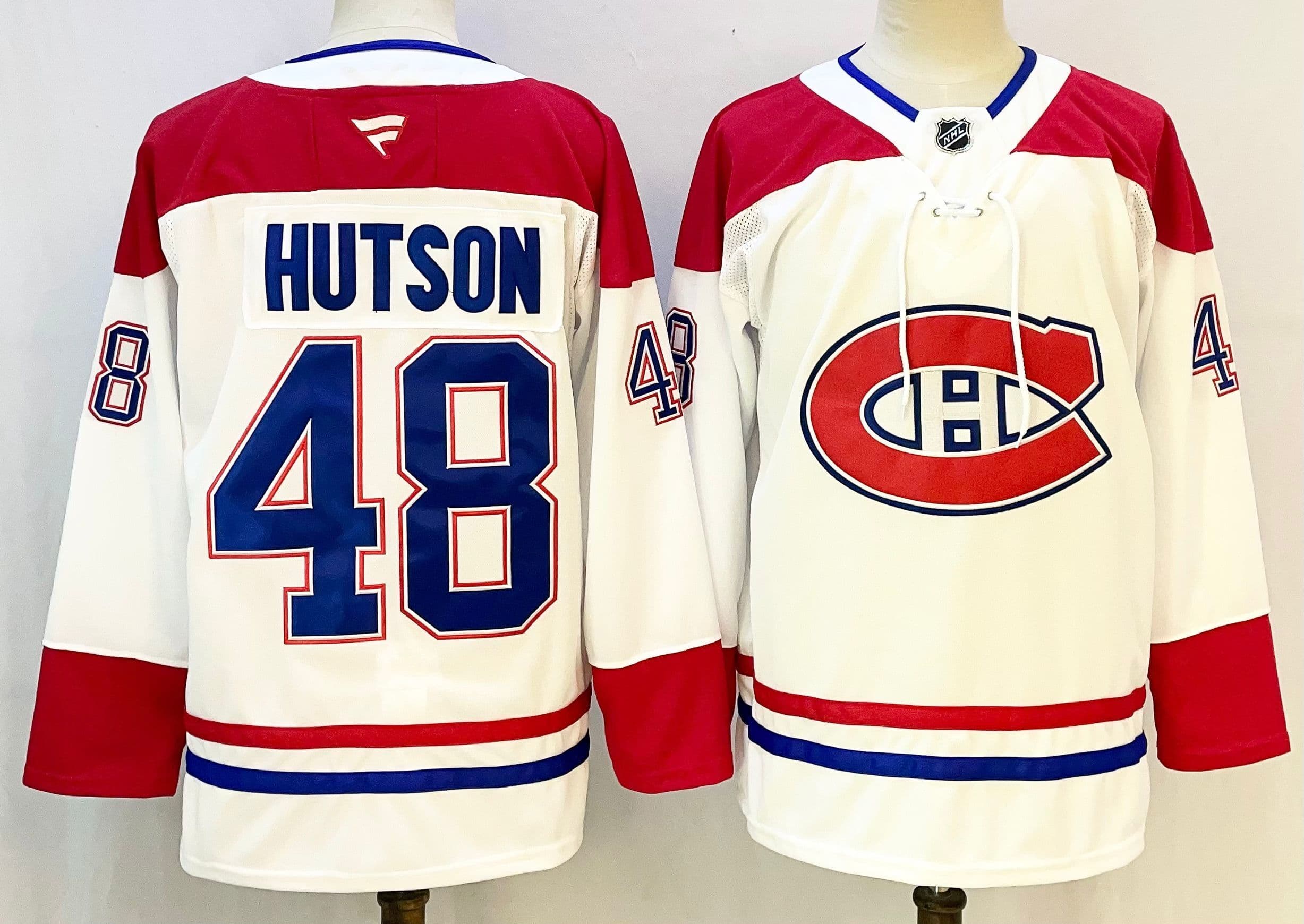 Montreal Canadiens   #48 Lane Hutson Fanatics Home   Jersey