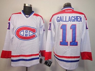 Montreal Canadiens #11 Brendan Gallagher White Stitched NHL Jersey