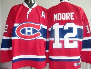 Montreal Canadiens #12 Dominic Moore Red CCM Jersey Stitched